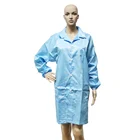 Cleanroom anti-static coverall esd protective clothing dust proof clothing work wear antistatic polyester overcoat