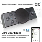 Car Phone Bluetooth Best Multipoint Car Speaker Phone Visor On-board Bluetooth Hand Free Car Kit Speakerphone