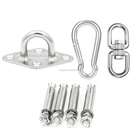 Hook Marine Hardware Pad Eye Hook Plate Wall Mount Hanging For Marine Boat Sailing Rigging