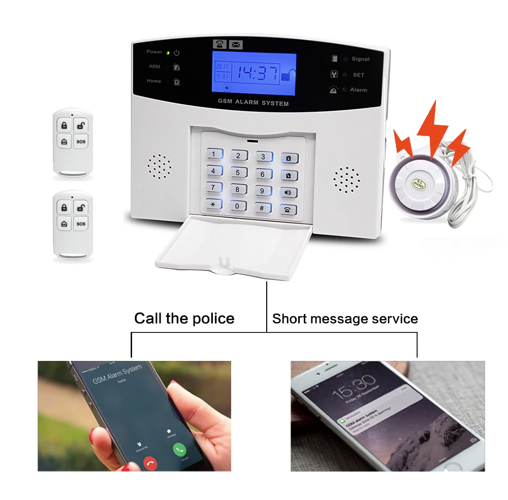 Tuya Smart Wifi Gsm Alarm System With 200 Wireless Zone And 8 Wired