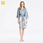 Custom Pattern Nightwear Real Silk Bridal Short Pajama for Woman