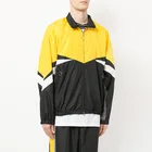 Polyester Jackets Windbreaker OEM Mens Color Block Windbreaker Anorak Jogger Running Track Jackets