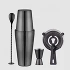 Factory Direct 750ml stainless steel cocktail set black with box