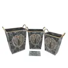 Flower Metal Pot Best Selling Flower Iron Bucket Holders Flower Metal Pot