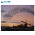 Prefabricated long span bolt connection space frame steel structure construction building