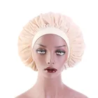 Wholesale Women Turban Solid Stretchy Narrow Brim Sleep Cap Soft Velvet Hair Bonnet Cap TJM-414