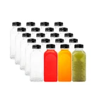 Wholesale 16 oz Empty BPA Free PET Plastic Beverage Juice Water Bottles with Cap