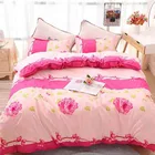 Household customized solid color fleece coral fitted 4pc bed sheet bedding set