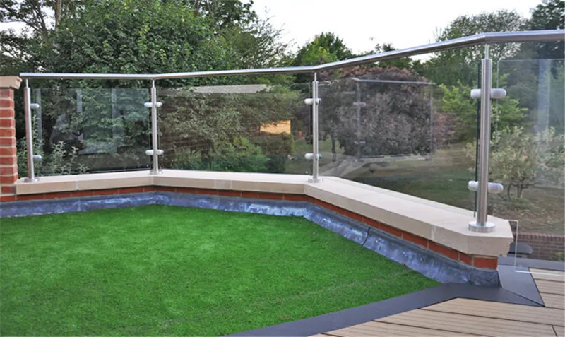 High Quality SS316 Pillar Railing Glass Railing For Patio