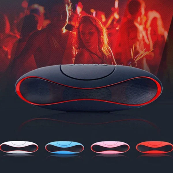 Amazon New X6 LED Mini Party DJ Bass Portable Wireless Bluetooth Speaker with FM Radio TF Mic USB - ANKUX.COM