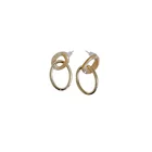 Engagement Gold Hoops Gold Color Molten Hoops Earings Fashion Jewelry For Women Earrings