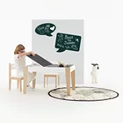 Kids Furniture Kids Furniture Kkindergarten Chair Wood Kitchen Table Activity Table 2 Chair Set Children School Chair