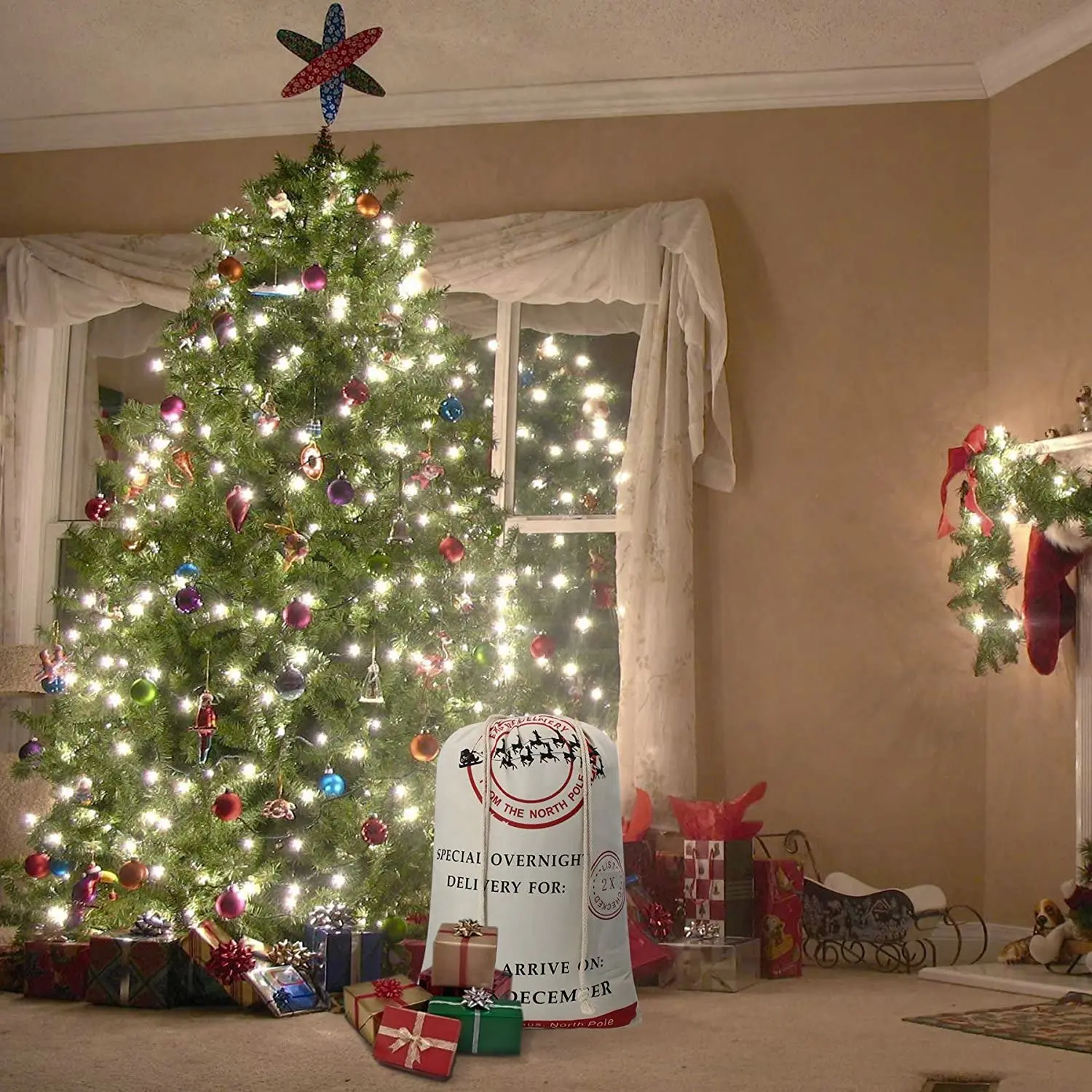 christmas sacks santa stocking gift sack quick delivery present