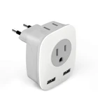 New Design European Travel Plug Adapter Accessories Universal Charger Portable International Travel Adapter