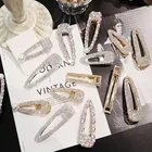 Girls Snap Hair Barrette Stick Hairpin Hair Styling Accessories For Women Girls Custom Rhinestone Bling Hair Clips