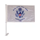 Durable Polyester Hanging Car Flag With Plastic Pole