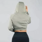 Hoodie Hoodies Women's Hoodies Custom Your Own Logo Women Cropped Hoodie Cotton Pullover Gym Hoodies