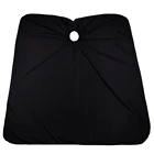 Customized Black Hair Cutting Apron Adjustable Waterproof barber cape For Salon