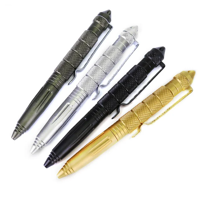 4/8x 6" Aluminum Tactical Pen Glass Breaker Outdoor Survival Multi-function Tool 