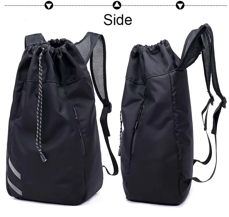 drawstring backpack bag sport gym water-resistant sack pack with