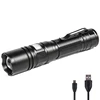800 Lumens LED Flashlight USB Rechargeable Waterproof Ultra Bright Tactical Flash Light Torch 5 Lighting Modes for Outdoor