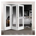aluminum electric folding glass shutter door design spring parts accessories