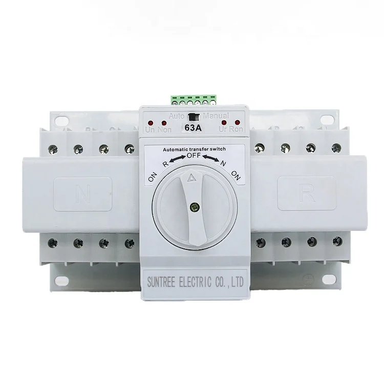 63 AMP GENERATOR CHANGEOVER SWITCH 3 POSITION 2 POLE IP65 SINGLE PHASE