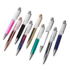2019 Hot Sales Coarse Fat Empty Tube Ballpoint Pen YiWu Color Rose Gold DIY Can filling Glitter Floating Ball Pens