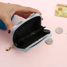 Wallets Women Fashion Cute Pu Leatherlaser Hologram Wallets For Women Girls Coin Purses Cartoon Cat Face Mini Holders