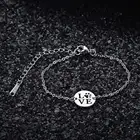 100% Stainless Steel Love Pet Dog Paw Print Charm Bracelet Wholesale Female Unique Fashion Jewelry Bracelets For Women
