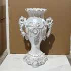 Resin Flower Pots Wholesale Factory Direct Sales Planters Handmade Pearl White Resin Flower Pots Mold For Indoor