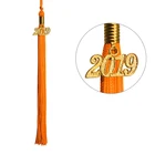 Single Color Loop Fringe Graduation Cap Tassels With Year Charm