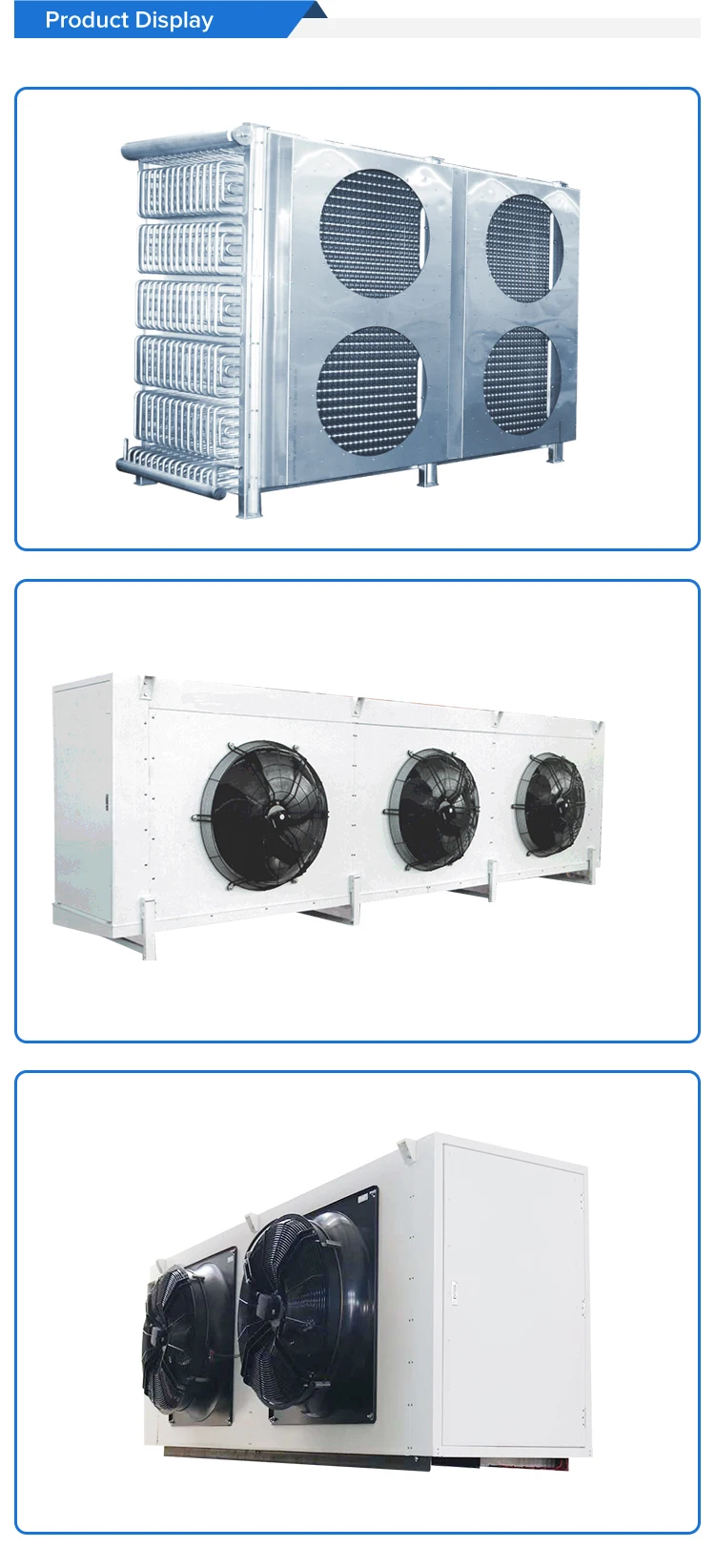 industrial refrigeration ammonia air cooler evaporator for cold room