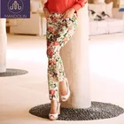 2019 wholesale fashion jeans women ankle jeans 98%cotton 2%spandex women jeans printed pants for ladies