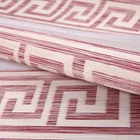Greek key curtain pattern custom jacquard fabric zebra roller blinds