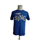 High quality sport round neck 100% cotton heat transfer print men's custom logo t shirt