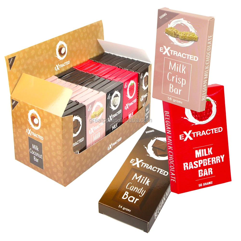 packaging foldable recycle paper box energy bar paper cardboard