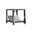 Sunbed Luxury Lounge Sunbed With Sunshade Outdoor Sun Lounger Sunbed