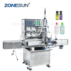 ZONESUN Juice Wine Gel Can Hand Sanitizer Perfume Cooking Oil Automatic Small Bottle Liquid Filling Machine