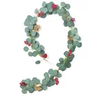 Design Rose Roses For Decoration New Design Artificial Eucalyptus Rose Rattan Vine For Christmas Party Decoration