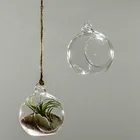 Hot sale cheap price glass hanging candle holder crystal