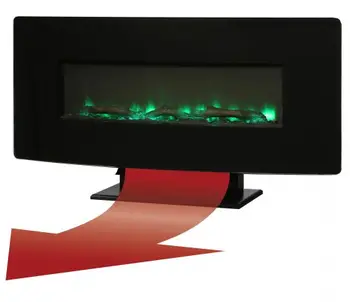 42 Inch Multi Color Flame Remote Control With White And Black