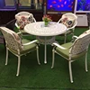 Factory supply quality Cast aluminum tables and chairs outdoor patio furniture garden sets