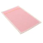 Chinese factory supply pink rugs and carpets dinning room parlor kitchen floor mat cotton woven laced rugs