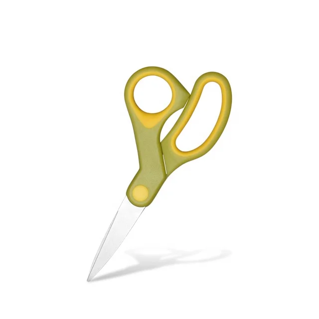 Safely Stainless Steel Student Children DIY Office Paper-Cut Scissor With Soft Grip Handle