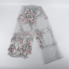 3D applique flower lace fabrics Handmade Embroidery french lace wholesale Beautiful net lace