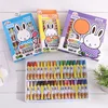 Non Toxic 3.5 inches Multi Color 8 12 24pcs Wax Crayons with Custom Logo crayon with wrap paper