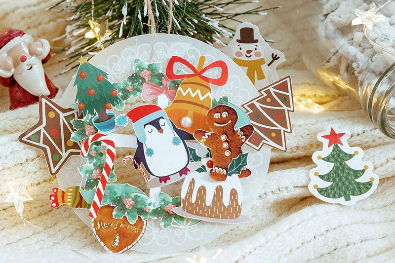 hot sale pvc prairie christmas stocking gifts window plain white