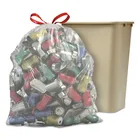 Rubbish Plastic Colored Drawstring Trash Garbage Refuse Bags