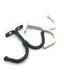Metal spray paint black and white S-shaped double hook